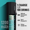 image:imageZulay Froth N Go Milk Frother  3in1 Handheld Frother Wand with Travel Case amp USBC Charger  Single Double amp Egg Whisk for Latte Cappuccino Matcha Protein Shakes  Deep Black