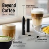image:imageZulay Froth N Go Milk Frother  3in1 Handheld Frother Wand with Travel Case amp USBC Charger  Single Double amp Egg Whisk for Latte Cappuccino Matcha Protein Shakes  Deep Black