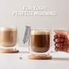 image:imageZulay Froth N Go Milk Frother  Rechargeable 3in1 Handheld Frother Wand with Travel Case amp USBC Charger  Single Double amp Egg Whisk for Latte Cappuccino Matcha Protein Shakes  Diamond WhiteBlackened Silver