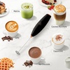 image:imageZulay Froth N Go Milk Frother  Rechargeable 3in1 Handheld Frother Wand with Travel Case amp USBC Charger  Single Double amp Egg Whisk for Latte Cappuccino Matcha Protein Shakes  Forge MarbleMolten Black  Copper