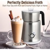 image:imageZulay Froth N Go Milk Frother  Rechargeable 3in1 Handheld Frother Wand with Travel Case amp USBC Charger  Single Double amp Egg Whisk for Latte Cappuccino Matcha Protein Shakes  Diamond WhiteCloud Silver