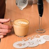 image:imageZulay Froth N Go Milk Frother  Rechargeable 3in1 Handheld Frother Wand with Travel Case amp USBC Charger  Single Double amp Egg Whisk for Latte Cappuccino Matcha Protein Shakes  Forge MarbleGraphite Black