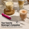 image:imageZulay Froth N Go Milk Frother  Rechargeable 3in1 Handheld Frother Wand with Travel Case amp USBC Charger  Single Double amp Egg Whisk for Latte Cappuccino Matcha Protein Shakes  Diamond WhiteDragon Fruit Pink