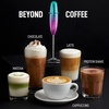 image:imageZulay Froth N Go Milk Frother  Rechargeable 3in1 Handheld Frother Wand with Travel Case amp USBC Charger  Single Double amp Egg Whisk for Latte Cappuccino Matcha Protein Shakes  Diamond WhitePurple Teal