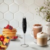 image:imageZulay Froth N Go Milk Frother  Rechargeable 3in1 Handheld Frother Wand with Travel Case amp USBC Charger  Single Double amp Egg Whisk for Latte Cappuccino Matcha Protein Shakes  Diamond WhiteHeritage Black