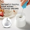 image:imageZulay Froth N Go Milk Frother  Rechargeable 3in1 Handheld Frother Wand with Travel Case amp USBC Charger  Single Double amp Egg Whisk for Latte Cappuccino Matcha Protein Shakes  Forge MarbleBlue Sky
