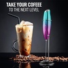 image:imageZulay Froth N Go Milk Frother  Rechargeable 3in1 Handheld Frother Wand with Travel Case amp USBC Charger  Single Double amp Egg Whisk for Latte Cappuccino Matcha Protein Shakes  Forge MarblePurple Teal