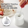 image:imageZulay Froth N Go Milk Frother  Rechargeable 3in1 Handheld Frother Wand with Travel Case amp USBC Charger  Single Double amp Egg Whisk for Latte Cappuccino Matcha Protein Shakes  Diamond WhiteAutumn Cranberry