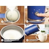 image:imageZulay Froth N Go Milk Frother  Rechargeable 3in1 Handheld Frother Wand with Travel Case amp USBC Charger  Single Double amp Egg Whisk for Latte Cappuccino Matcha Protein Shakes  Forge MarbleBlue