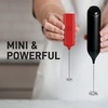 image:imageZulay Froth N Go Milk Frother  Rechargeable 3in1 Handheld Frother Wand with Travel Case amp USBC Charger  Single Double amp Egg Whisk for Latte Cappuccino Matcha Protein Shakes  Diamond WhiteBlazing Red