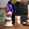 image:imageZulay Froth N Go Milk Frother  Rechargeable 3in1 Handheld Frother Wand with Travel Case amp USBC Charger  Single Double amp Egg Whisk for Latte Cappuccino Matcha Protein Shakes  Forge MarbleBold Royal Blue