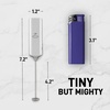 image:imageZulay Froth N Go Milk Frother  Rechargeable 3in1 Handheld Frother Wand with Travel Case amp USBC Charger  Single Double amp Egg Whisk for Latte Cappuccino Matcha Protein Shakes  Forge MarbleBright White