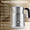 image:imageZulay Froth N Go Milk Frother  Rechargeable 3in1 Handheld Frother Wand with Travel Case amp USBC Charger  Single Double amp Egg Whisk for Latte Cappuccino Matcha Protein Shakes  Diamond WhiteCloud Silver