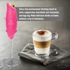 image:imageZulay Froth N Go Milk Frother  Rechargeable 3in1 Handheld Frother Wand with Travel Case amp USBC Charger  Single Double amp Egg Whisk for Latte Cappuccino Matcha Protein Shakes  Forge MarbleOne Pink with Gold