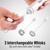 image:imageZulay Froth N Go Milk Frother  Rechargeable 3in1 Handheld Frother Wand with Travel Case amp USBC Charger  Single Double amp Egg Whisk for Latte Cappuccino Matcha Protein Shakes  Forge MarbleDiamond White