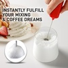 image:imageZulay Froth N Go Milk Frother  Rechargeable 3in1 Handheld Frother Wand with Travel Case amp USBC Charger  Single Double amp Egg Whisk for Latte Cappuccino Matcha Protein Shakes  Forge MarbleBlazing Red