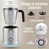 image:imageZulay Froth N Go Milk Frother  Rechargeable 3in1 Handheld Frother Wand with Travel Case amp USBC Charger  Single Double amp Egg Whisk for Latte Cappuccino Matcha Protein Shakes  Diamond WhiteCloud Silver