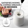 image:imageZulay Froth N Go Milk Frother  Rechargeable 3in1 Handheld Frother Wand with Travel Case amp USBC Charger  Single Double amp Egg Whisk for Latte Cappuccino Matcha Protein Shakes  Forge MarbleXeno Unicorn Black