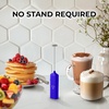 image:imageZulay Froth N Go Milk Frother  Rechargeable 3in1 Handheld Frother Wand with Travel Case amp USBC Charger  Single Double amp Egg Whisk for Latte Cappuccino Matcha Protein Shakes  Diamond WhiteBold Royal Blue