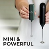 image:imageZulay Froth N Go Milk Frother  Rechargeable 3in1 Handheld Frother Wand with Travel Case amp USBC Charger  Single Double amp Egg Whisk for Latte Cappuccino Matcha Protein Shakes  Forge MarbleAurelian Emerald