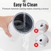 image:imageZulay Froth N Go Milk Frother  Rechargeable 3in1 Handheld Frother Wand with Travel Case amp USBC Charger  Single Double amp Egg Whisk for Latte Cappuccino Matcha Protein Shakes  Diamond WhiteClear White