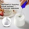 image:imageZulay Froth N Go Milk Frother  Rechargeable 3in1 Handheld Frother Wand with Travel Case amp USBC Charger  Single Double amp Egg Whisk for Latte Cappuccino Matcha Protein Shakes  Diamond WhiteBold Royal Blue