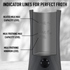 image:imageZulay Froth N Go Milk Frother  Rechargeable 3in1 Handheld Frother Wand with Travel Case amp USBC Charger  Single Double amp Egg Whisk for Latte Cappuccino Matcha Protein Shakes  Diamond WhiteVentus Gray