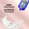 image:imageZulay Froth N Go Milk Frother  Rechargeable 3in1 Handheld Frother Wand with Travel Case amp USBC Charger  Single Double amp Egg Whisk for Latte Cappuccino Matcha Protein Shakes  Forge MarbleBold Royal Blue