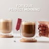 image:imageZulay Froth N Go Milk Frother  Rechargeable 3in1 Handheld Frother Wand with Travel Case amp USBC Charger  Single Double amp Egg Whisk for Latte Cappuccino Matcha Protein Shakes  Diamond WhiteAutumn Cranberry