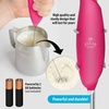 image:imageZulay Froth N Go Milk Frother  Rechargeable 3in1 Handheld Frother Wand with Travel Case amp USBC Charger  Single Double amp Egg Whisk for Latte Cappuccino Matcha Protein Shakes  Diamond WhiteOne Pink with Gold