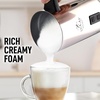 image:imageZulay Froth N Go Milk Frother  Rechargeable 3in1 Handheld Frother Wand with Travel Case amp USBC Charger  Single Double amp Egg Whisk for Latte Cappuccino Matcha Protein Shakes  Diamond WhiteIron Silver
