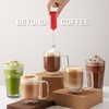 image:imageZulay Froth N Go Milk Frother  Rechargeable 3in1 Handheld Frother Wand with Travel Case amp USBC Charger  Single Double amp Egg Whisk for Latte Cappuccino Matcha Protein Shakes  Diamond WhiteBlazing Red