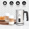 image:imageZulay Froth N Go Milk Frother  Rechargeable 3in1 Handheld Frother Wand with Travel Case amp USBC Charger  Single Double amp Egg Whisk for Latte Cappuccino Matcha Protein Shakes  Diamond WhiteIron Silver