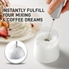 image:imageZulay Froth N Go Milk Frother  Rechargeable 3in1 Handheld Frother Wand with Travel Case amp USBC Charger  Single Double amp Egg Whisk for Latte Cappuccino Matcha Protein Shakes  Forge MarbleBlackened Silver