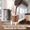 image:imageZulay Froth N Go Milk Frother  Rechargeable 3in1 Handheld Frother Wand with Travel Case amp USBC Charger  Single Double amp Egg Whisk for Latte Cappuccino Matcha Protein Shakes  Diamond WhiteCloud Silver