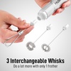 image:imageZulay Froth N Go Milk Frother  Rechargeable 3in1 Handheld Frother Wand with Travel Case amp USBC Charger  Single Double amp Egg Whisk for Latte Cappuccino Matcha Protein Shakes  Diamond WhiteFrosted Marble