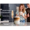 image:imageZulay Froth N Go Milk Frother  Rechargeable 3in1 Handheld Frother Wand with Travel Case amp USBC Charger  Single Double amp Egg Whisk for Latte Cappuccino Matcha Protein Shakes  Diamond WhiteJasper Granite