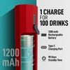 image:imageZulay Froth N Go Milk Frother  Rechargeable 3in1 Handheld Frother Wand with Travel Case amp USBC Charger  Single Double amp Egg Whisk for Latte Cappuccino Matcha Protein Shakes  Forge MarbleEmber Red