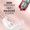 image:imageZulay Froth N Go Milk Frother  Rechargeable 3in1 Handheld Frother Wand with Travel Case amp USBC Charger  Single Double amp Egg Whisk for Latte Cappuccino Matcha Protein Shakes  Diamond WhiteBlazing Red