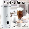 image:imageZulay Froth N Go Milk Frother  Rechargeable 3in1 Handheld Frother Wand with Travel Case amp USBC Charger  Single Double amp Egg Whisk for Latte Cappuccino Matcha Protein Shakes  Diamond WhiteClear White