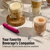image:imageZulay Froth N Go Milk Frother  Rechargeable 3in1 Handheld Frother Wand with Travel Case amp USBC Charger  Single Double amp Egg Whisk for Latte Cappuccino Matcha Protein Shakes  Forge MarbleDragon Fruit Pink