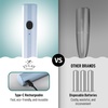 image:imageZulay Froth N Go Milk Frother  Rechargeable 3in1 Handheld Frother Wand with Travel Case amp USBC Charger  Single Double amp Egg Whisk for Latte Cappuccino Matcha Protein Shakes  Forge MarbleDove Cloud