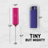 image:imageZulay Froth N Go Milk Frother  Rechargeable 3in1 Handheld Frother Wand with Travel Case amp USBC Charger  Single Double amp Egg Whisk for Latte Cappuccino Matcha Protein Shakes  Forge MarbleAmber Dragonfruit