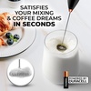 image:imageZulay Froth N Go Milk Frother  Rechargeable 3in1 Handheld Frother Wand with Travel Case amp USBC Charger  Single Double amp Egg Whisk for Latte Cappuccino Matcha Protein Shakes  Diamond WhiteMolten Black  Copper