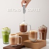 image:imageZulay Froth N Go Milk Frother  Rechargeable 3in1 Handheld Frother Wand with Travel Case amp USBC Charger  Single Double amp Egg Whisk for Latte Cappuccino Matcha Protein Shakes  Forge MarbleBlackened Silver