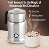 image:imageZulay Froth N Go Milk Frother  Rechargeable 3in1 Handheld Frother Wand with Travel Case amp USBC Charger  Single Double amp Egg Whisk for Latte Cappuccino Matcha Protein Shakes  Diamond WhiteCloud Silver