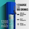 image:imageZulay Froth N Go Milk Frother  Rechargeable 3in1 Handheld Frother Wand with Travel Case amp USBC Charger  Single Double amp Egg Whisk for Latte Cappuccino Matcha Protein Shakes  Forge MarbleFusion Royal Blue