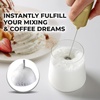 image:imageZulay Froth N Go Milk Frother  Rechargeable 3in1 Handheld Frother Wand with Travel Case amp USBC Charger  Single Double amp Egg Whisk for Latte Cappuccino Matcha Protein Shakes  Forge MarbleAura Gold