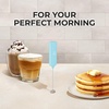 image:imageZulay Froth N Go Milk Frother  Rechargeable 3in1 Handheld Frother Wand with Travel Case amp USBC Charger  Single Double amp Egg Whisk for Latte Cappuccino Matcha Protein Shakes  Forge MarbleArctic Mint