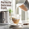 image:imageZulay Froth N Go Milk Frother  Rechargeable 3in1 Handheld Frother Wand with Travel Case amp USBC Charger  Single Double amp Egg Whisk for Latte Cappuccino Matcha Protein Shakes  Forge MarbleCloud Silver
